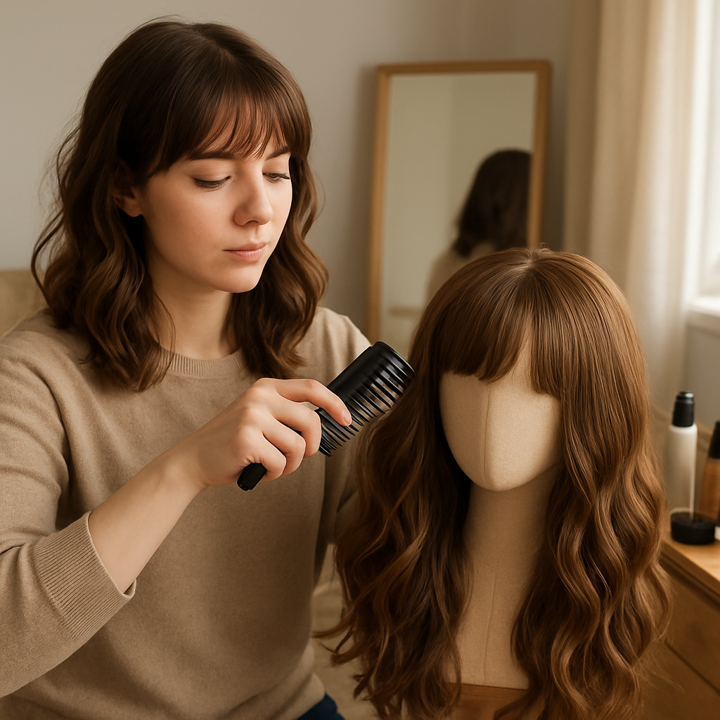 How to Style Bangs Long Wave Wig for Cosplay