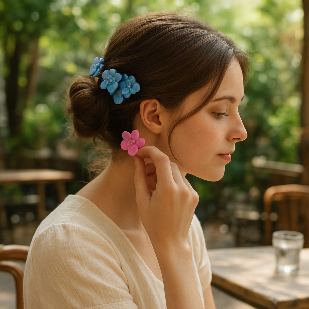 How to Style Handmade Flower Hair Clips This Summer