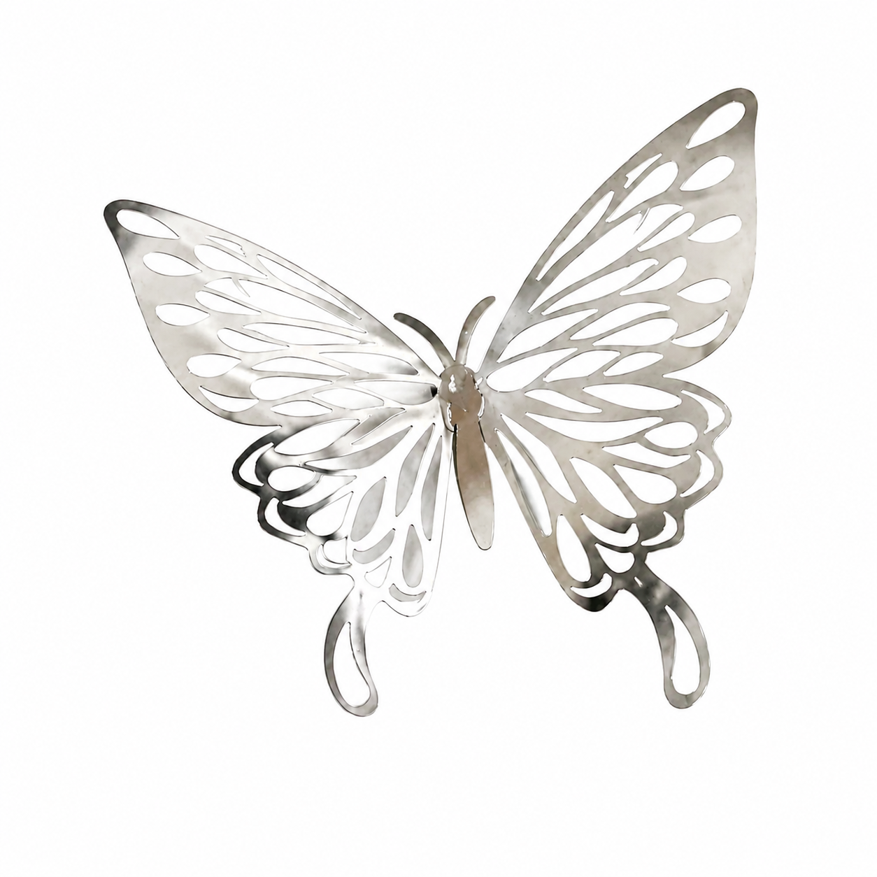 Elegant Silver Butterfly Hair Clips – 50-Piece Set, Decorative Hair Accessories for Wigs & Updos