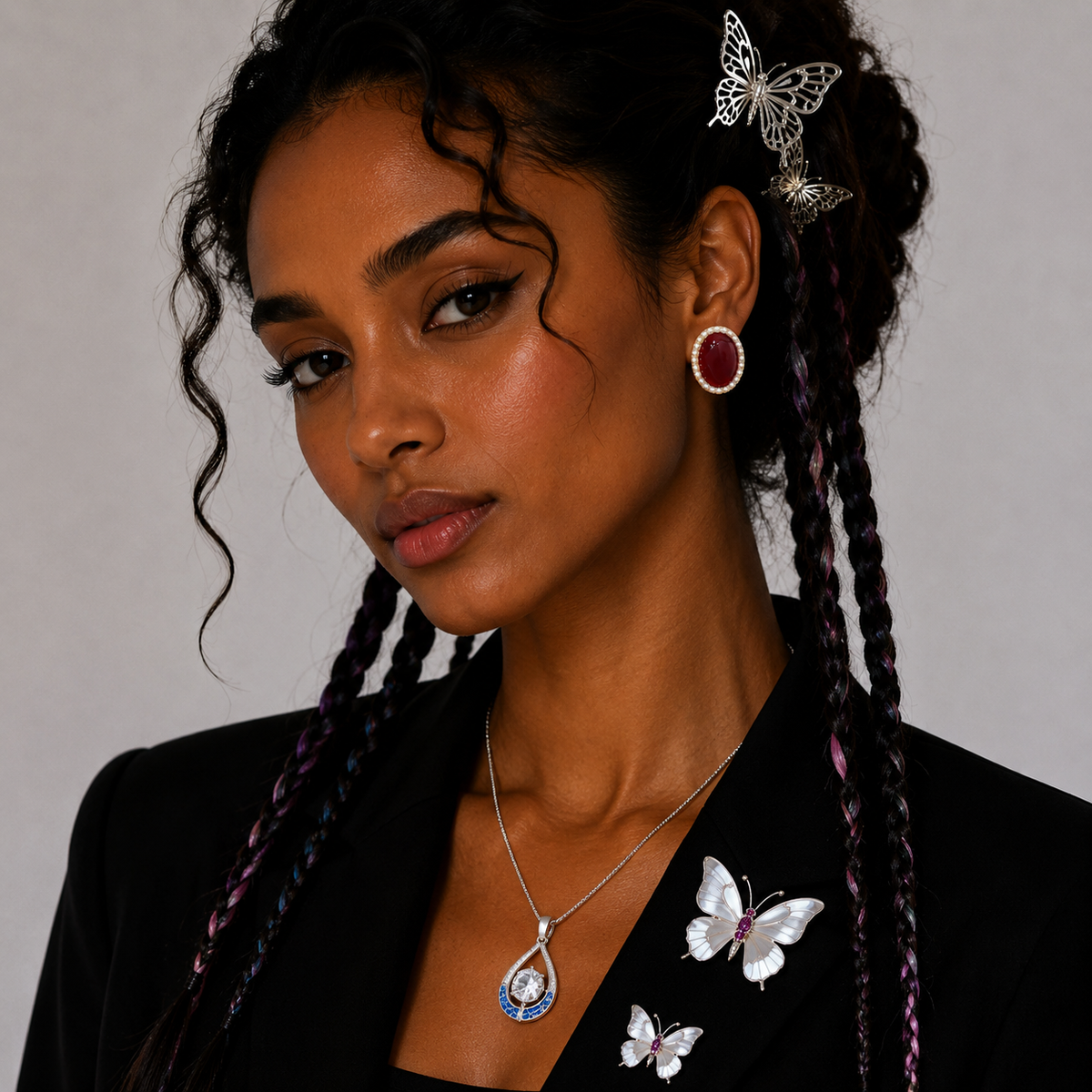 Graceful Heart Jewelry Set – Gold-Plated Korean-Inspired Fashion Jewelry