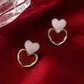 Sweet Heart Charm Jewelry Set – Chic Gold-Plated Korean-Style Accessories