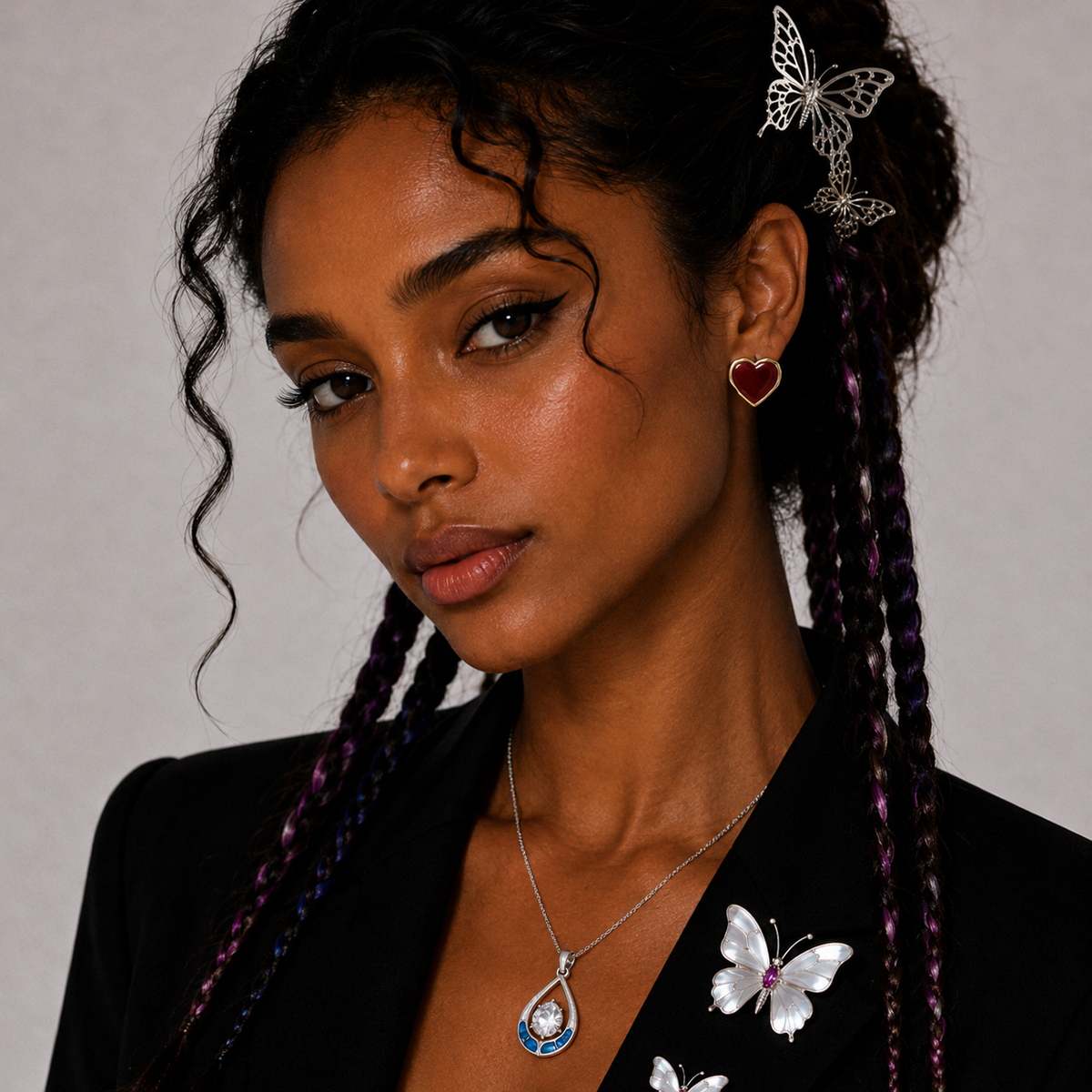 Modern Heart Charm Set – Elegant Gold-Plated Jewelry for Everyday Wear
