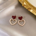 Korean-Inspired Heart Jewelry Set – Elegant Gold-Plated Everyday Accessories