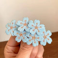 White Flower Hair Clip 7cm – Handmade Floral Hair Barrette for Women & Girls, Cute Romantic Hair Accessory for Weddings, Parties & Summer