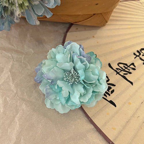 7cm 3D Floral Hair Barrette, Elegant Handmade Camellia Hair Accessory for Weddings, Parties & Everyday Styling
