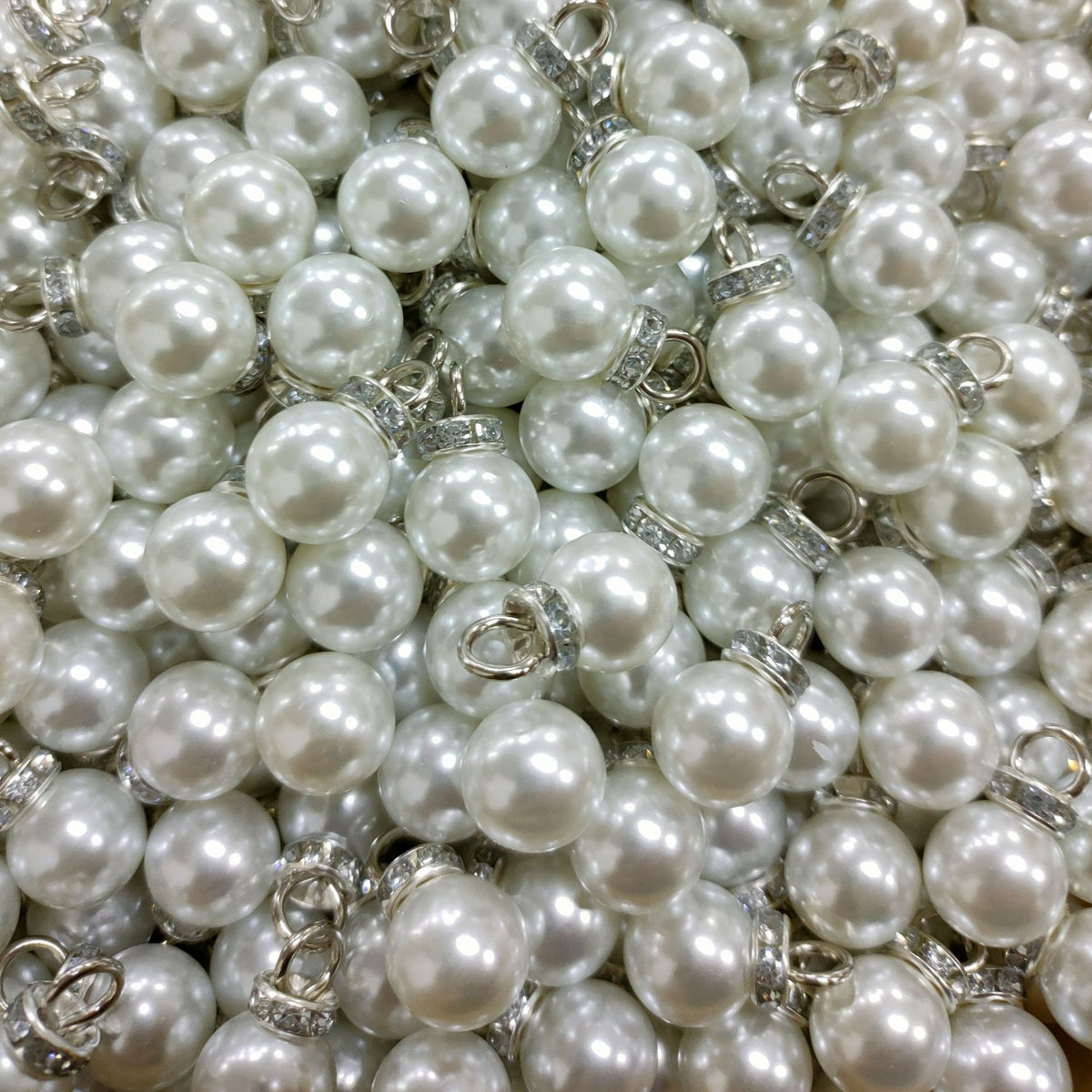 DIY Faux Pearl Charms for Jewelry Making – Pearl Drop Pendants for Earrings, Bracelets, Necklaces & Crafts