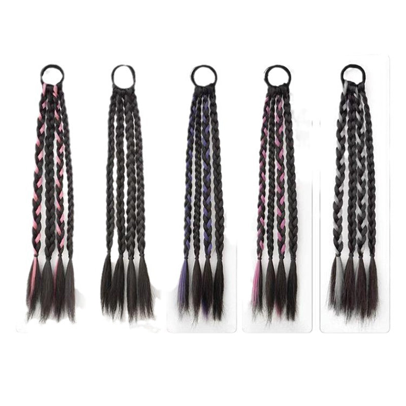Curly Braided Ponytail Extensions(One pair)