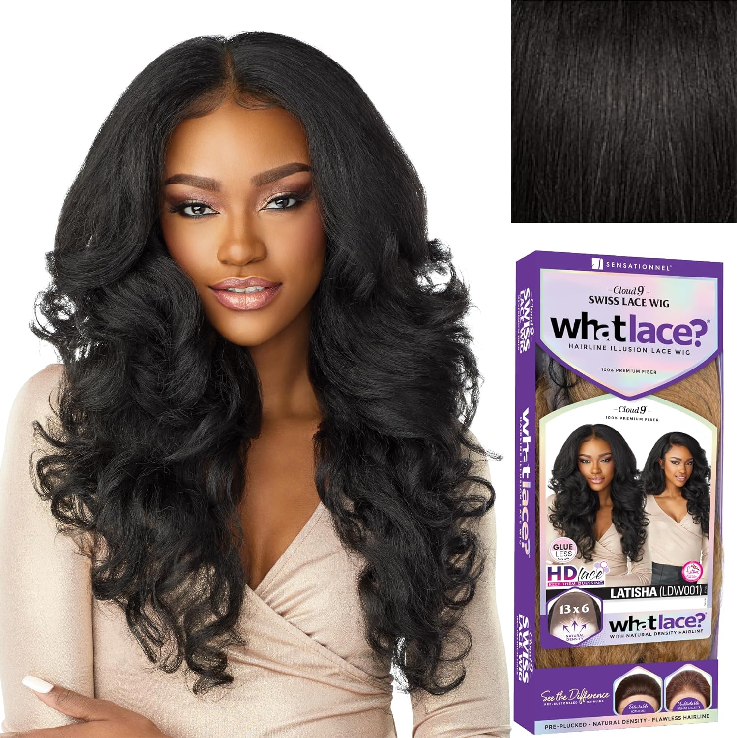 bangs long wave wig