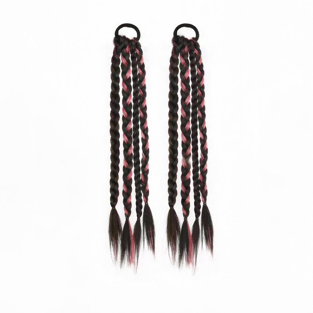 Curly Braided Ponytail Extensions(One pair)
