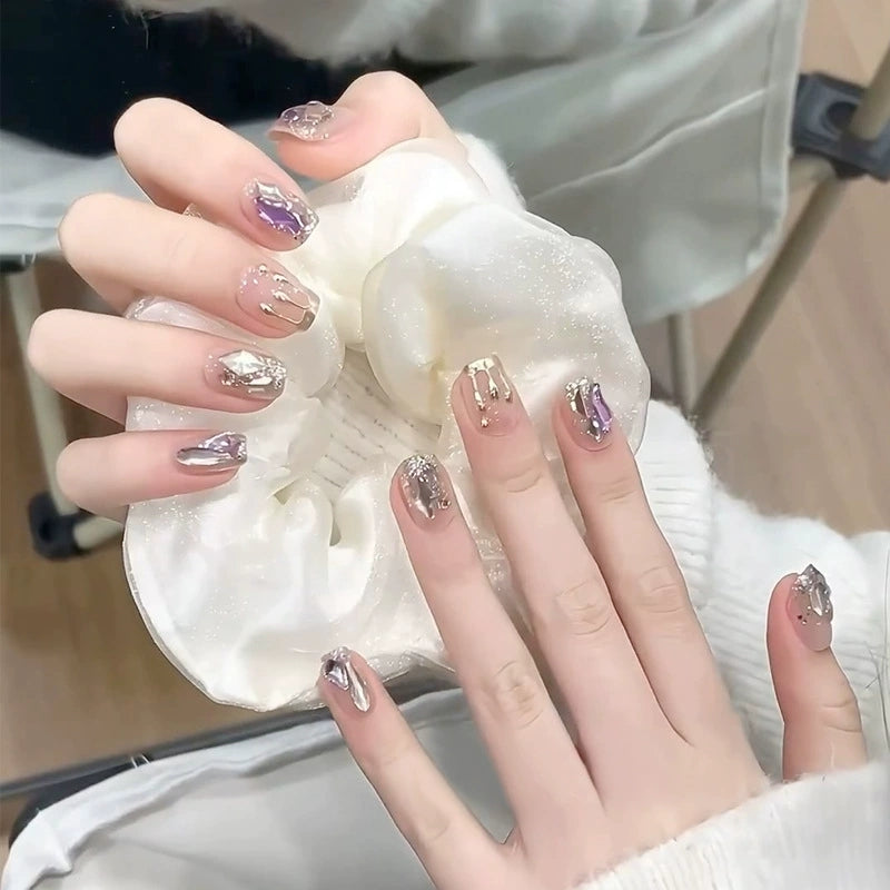 Elegant Press-On Nail Tips – Premium Glossy False Nails for Women
