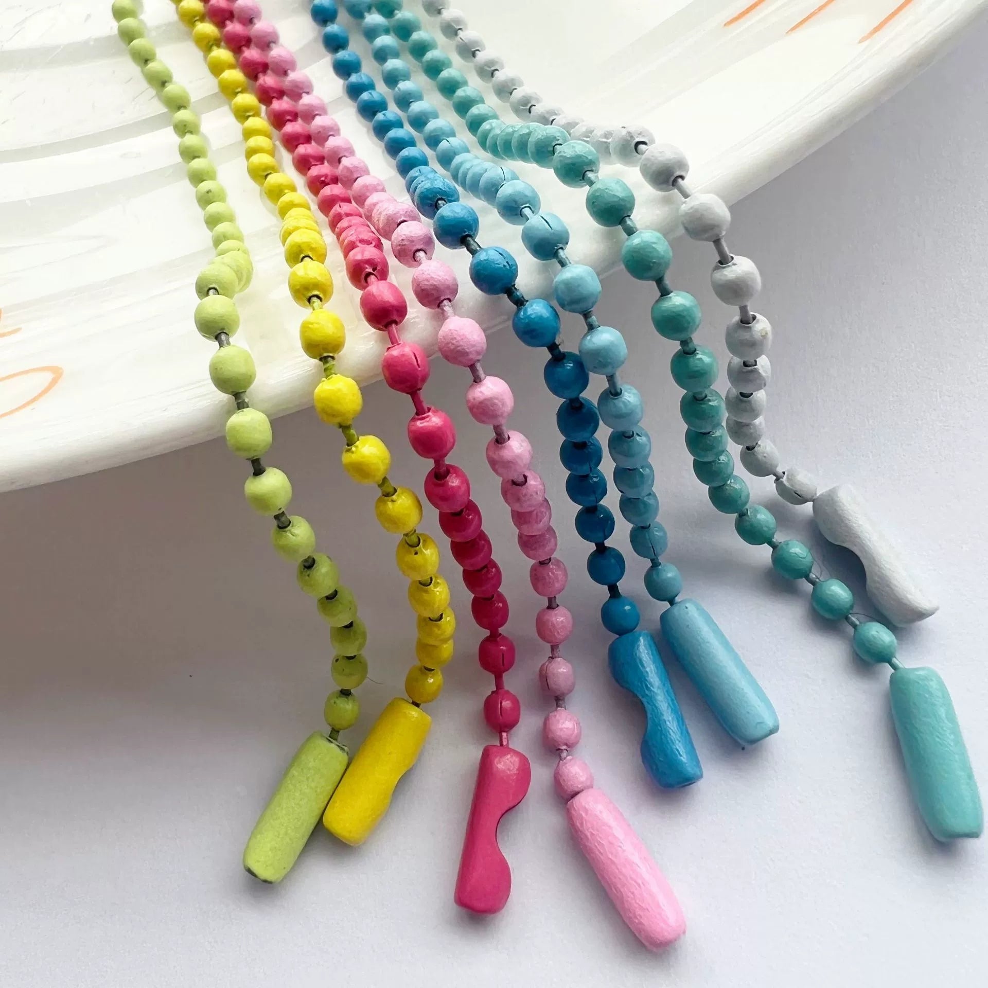 Colorful Pearl Necklace for Women – Handmade Candy Bead Necklace, Cute Jewelry Gift for Her
