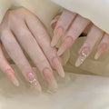 Glossy Press-On Nails – Fashion Wearable Nail Art Set for Women (20 PCS)