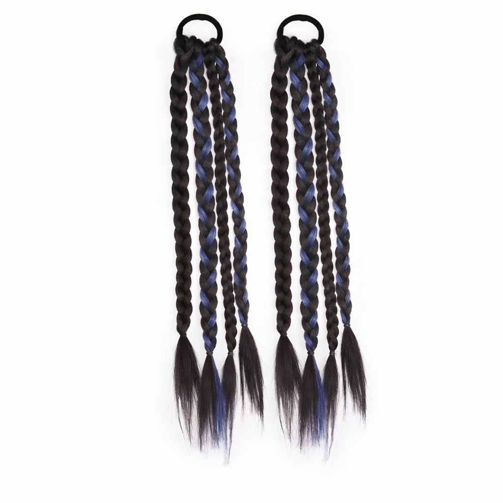 Curly Braided Ponytail Extensions(One pair)