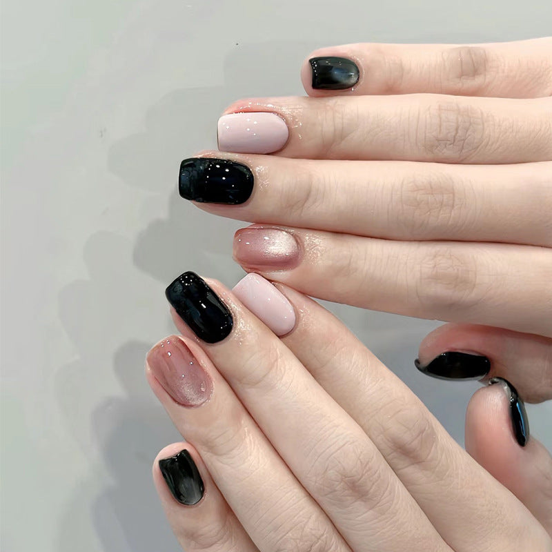 Press-On Nail Art Kit for Women – Glossy Wearable False Nails