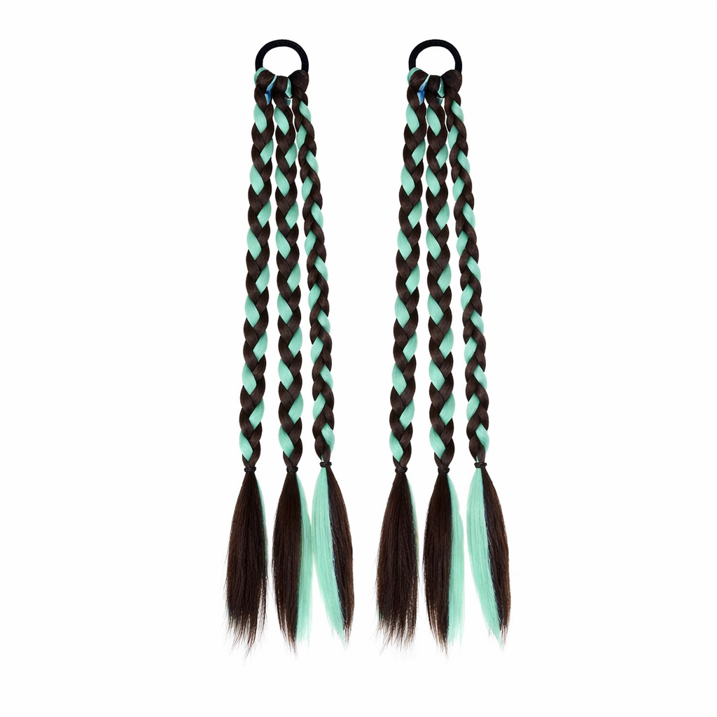 Curly Braided Ponytail Extensions(One pair)