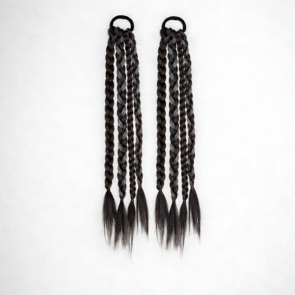 Curly Braided Ponytail Extensions(One pair)