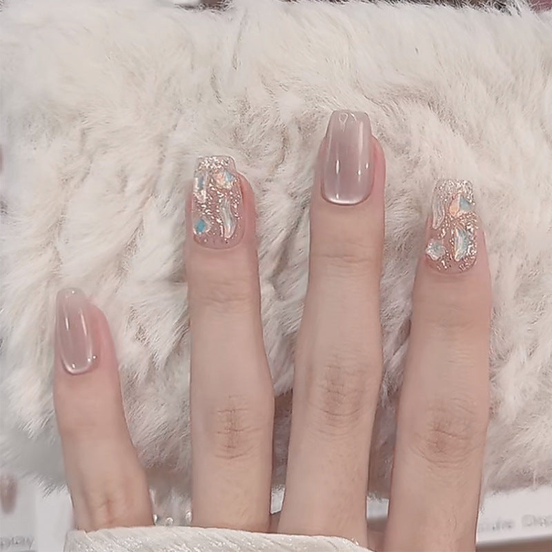 Fashion Press-On False Nails – Glossy Reusable Nail Tips Collection