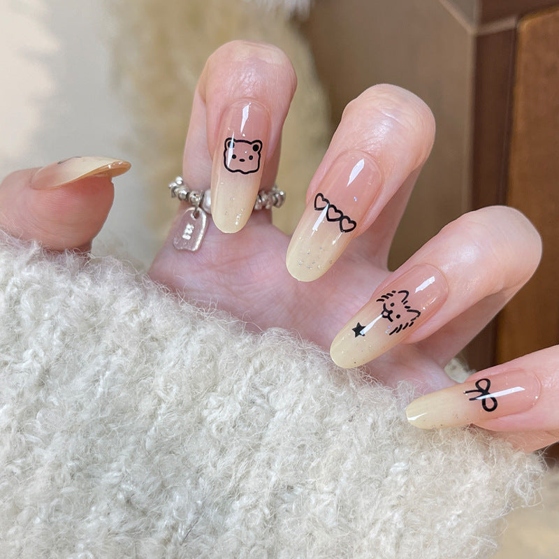 Press-On Nails for Women – Stylish Wearable Nail Art Tips with Gloss Finish (20 PCS)
