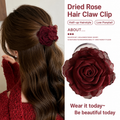Purple Rose Flower Hair Claw Clip – Elegant Floral Hair Accessory for Women & Girls
