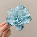 Handmade 3D Floral Hair Barrette in Pink or Blue, Romantic Statement Hair Accessory for Weddings, Parties & Summer