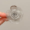 Dusty Pink Rose Hair Clip for Women – Handmade Fabric Flower Hair Barrette, Romantic Floral Hair Accessory for Girls