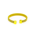 Minimalist Bear Cuff Bracelet – Stainless Steel Open Bangle for Women